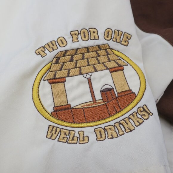 Vintage Disney Resorts Grumpy's Tavern Embroidered Button Bowling Shirt Men's XL - Picture 9 of 9